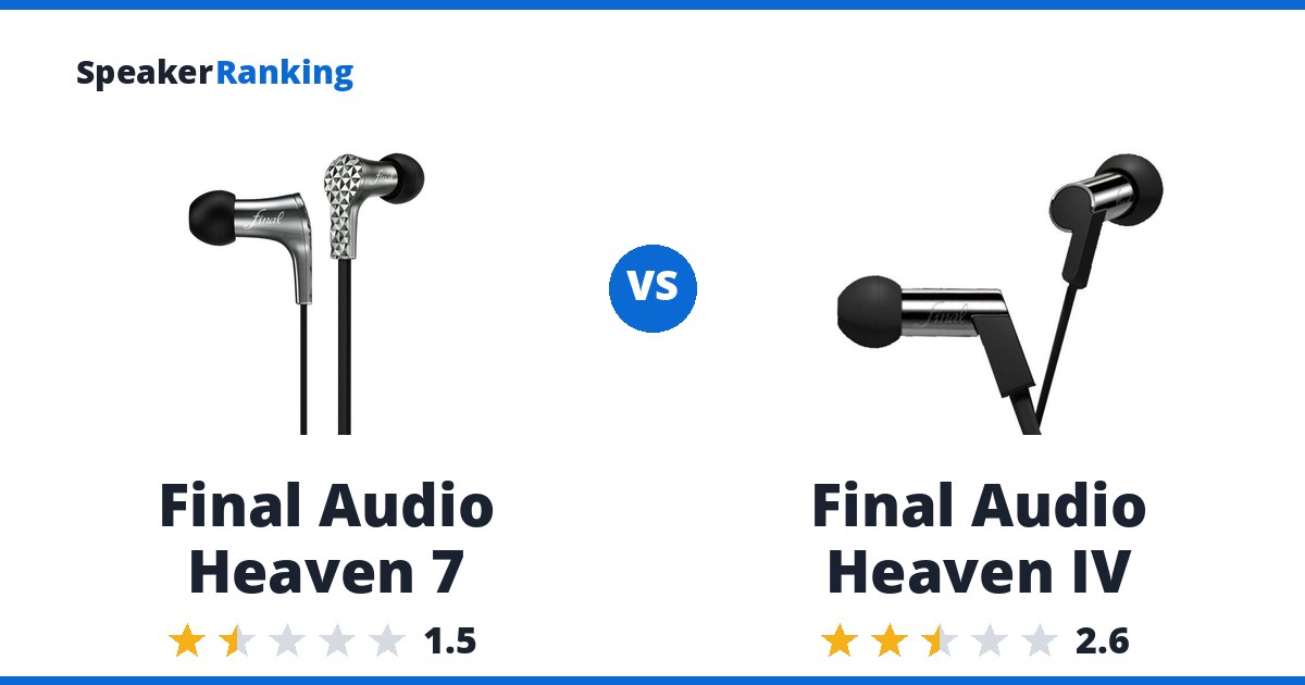 Final Audio Heaven 7 vs Final Audio Heaven IV