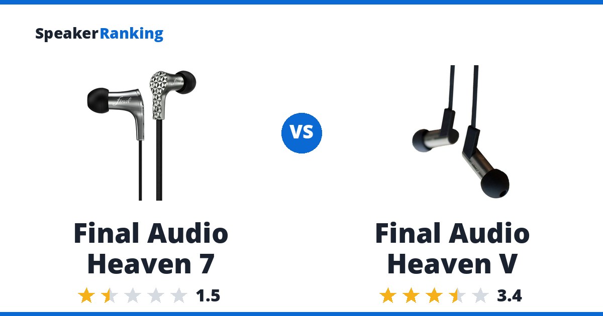 Final Audio Heaven 7 vs Final Audio Heaven V