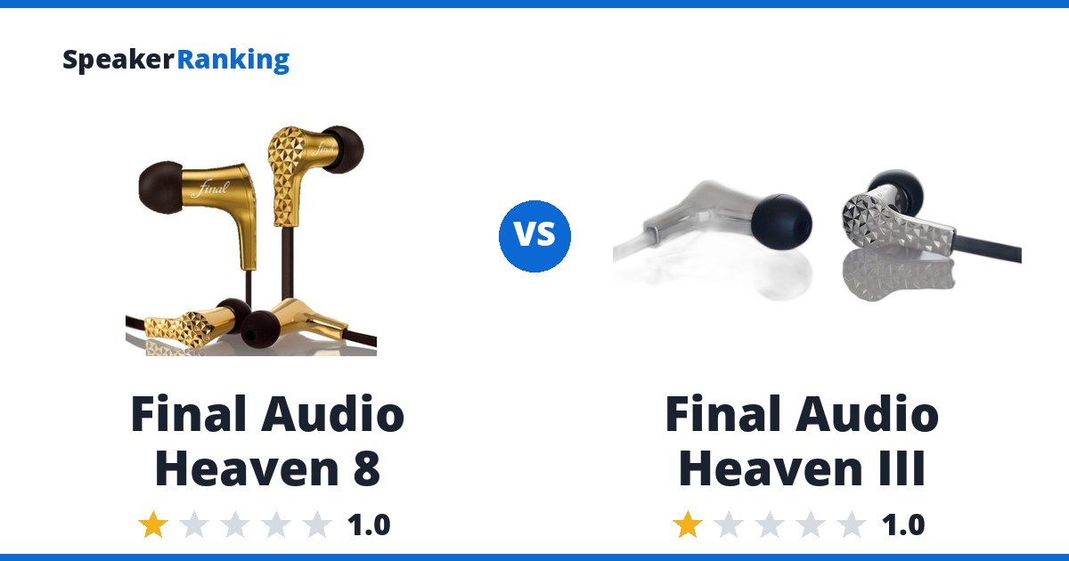 Final Audio Heaven 8 vs Final Audio Heaven III