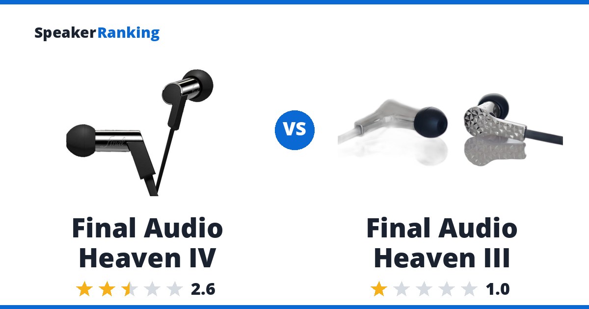 Final Audio Heaven IV vs Final Audio Heaven III