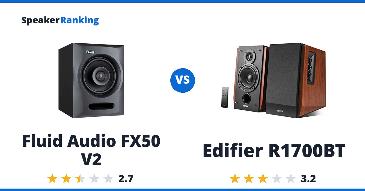 Fluid Audio FX50 V2 vs Edifier R1700BT