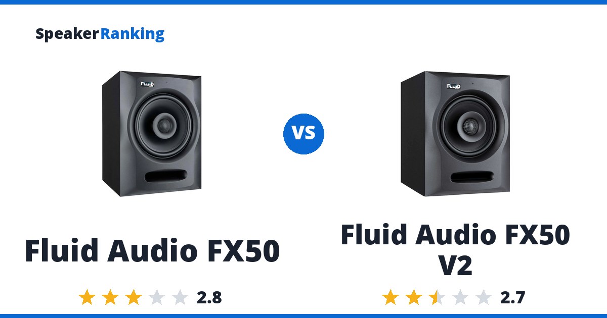 Fluid Audio FX50 vs Fluid Audio FX50 V2
