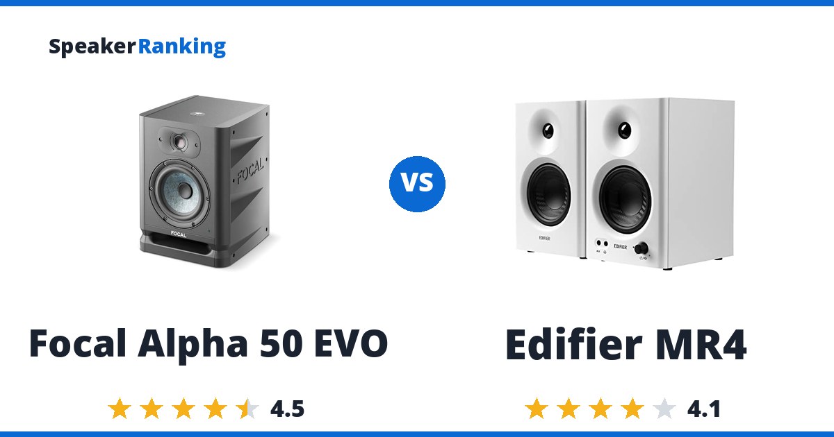 Focal Alpha 50 EVO vs Edifier MR4