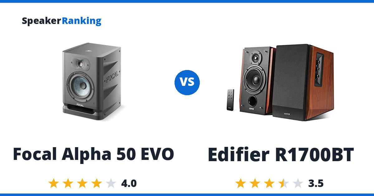 Focal Alpha 50 EVO vs Edifier R1700BT