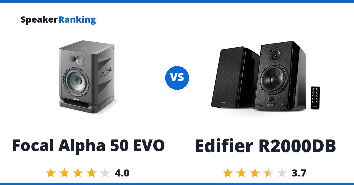Focal Alpha 50 EVO vs Edifier R2000DB