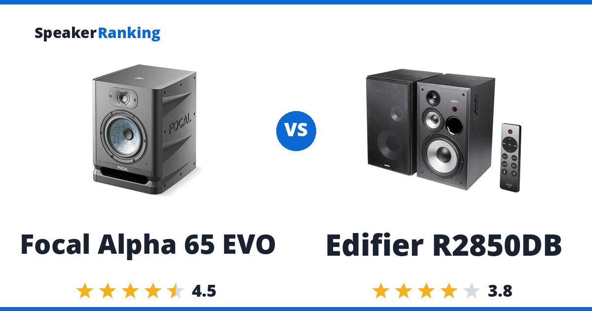 Focal Alpha 65 EVO vs Edifier R2850DB
