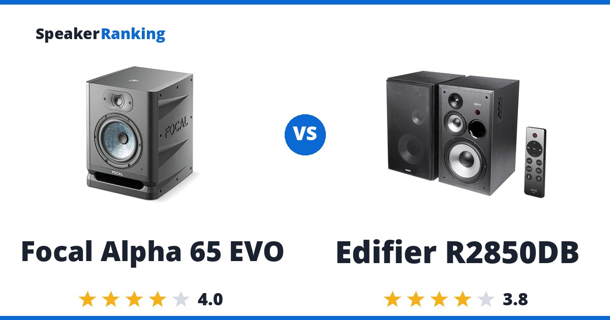 Focal Alpha 65 EVO vs Edifier R2850DB