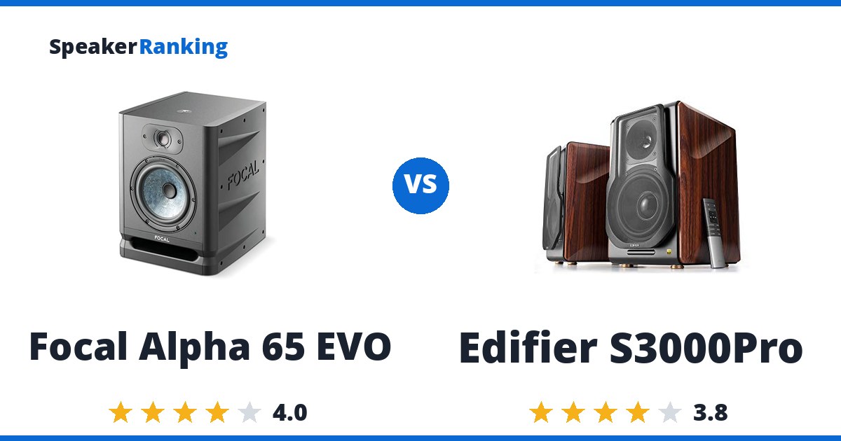 Focal Alpha 65 EVO vs Edifier S3000Pro
