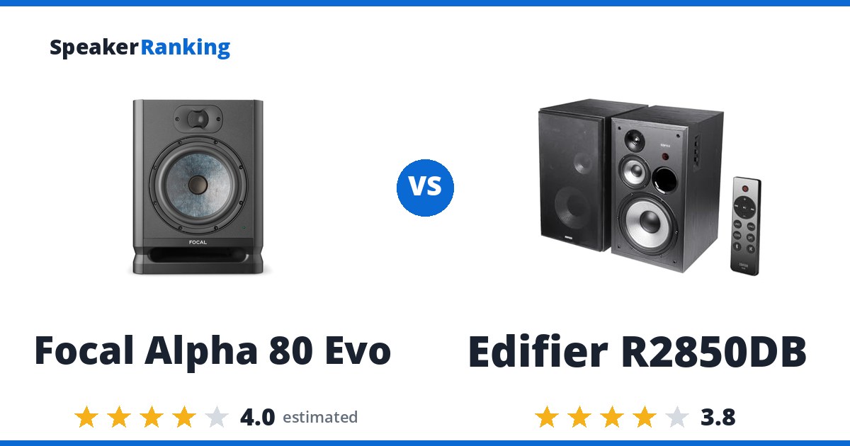 Focal Alpha 80 Evo vs Edifier R2850DB