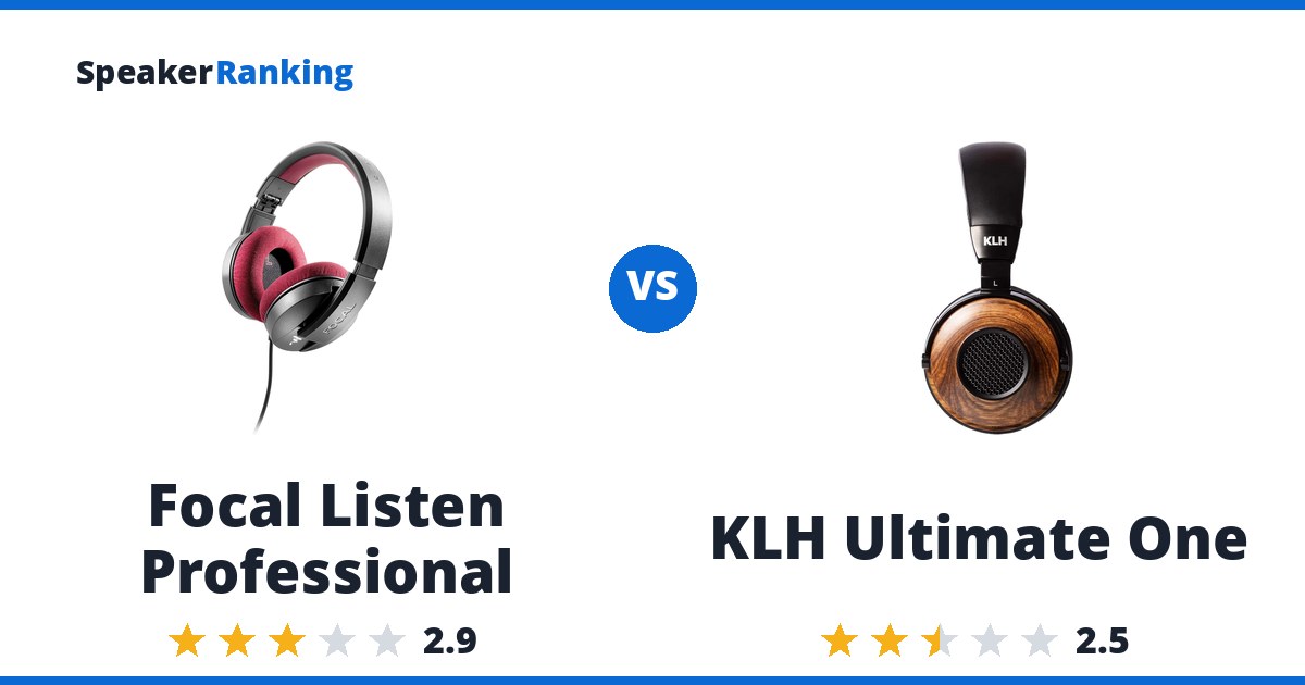 Focal Listen Professional vs KLH Ultimate One