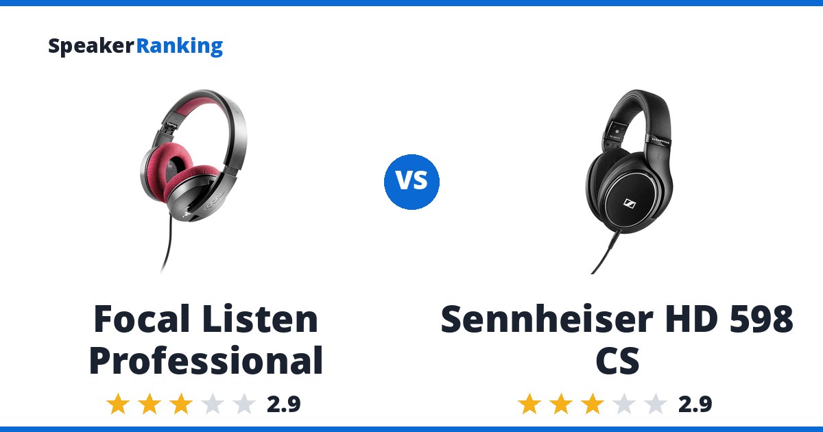 Focal Listen Professional vs Sennheiser HD 598 CS