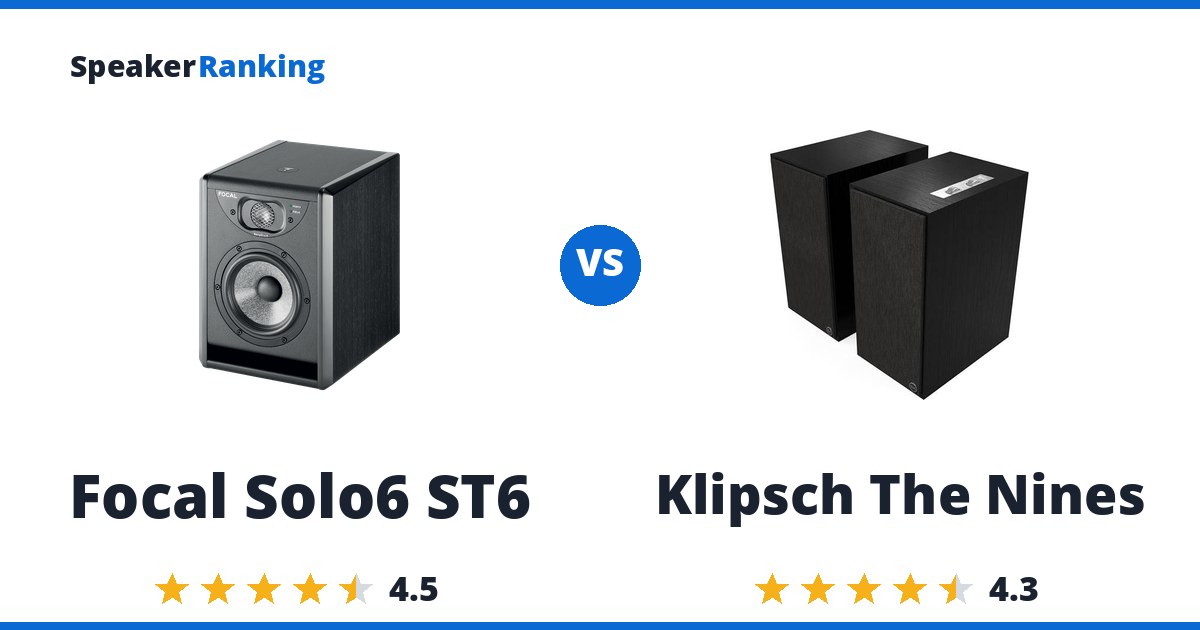 Focal Solo6 ST6 vs Klipsch The Nines