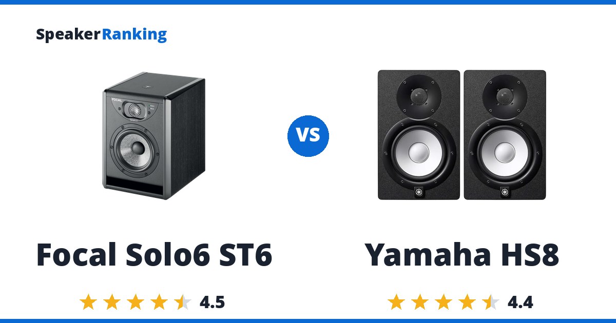 Focal Solo6 ST6 vs Yamaha HS8