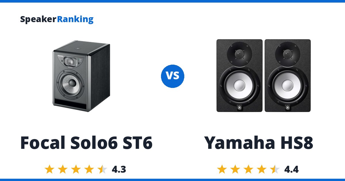 Focal Solo6 ST6 vs Yamaha HS8