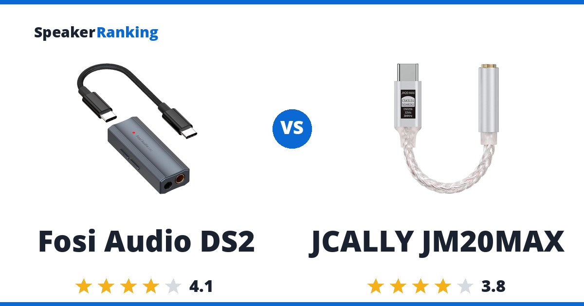 Fosi Audio DS2 vs JCALLY JM20MAX