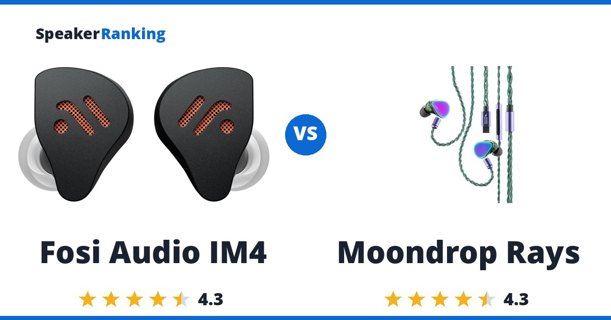 Fosi Audio IM4 vs Moondrop Rays