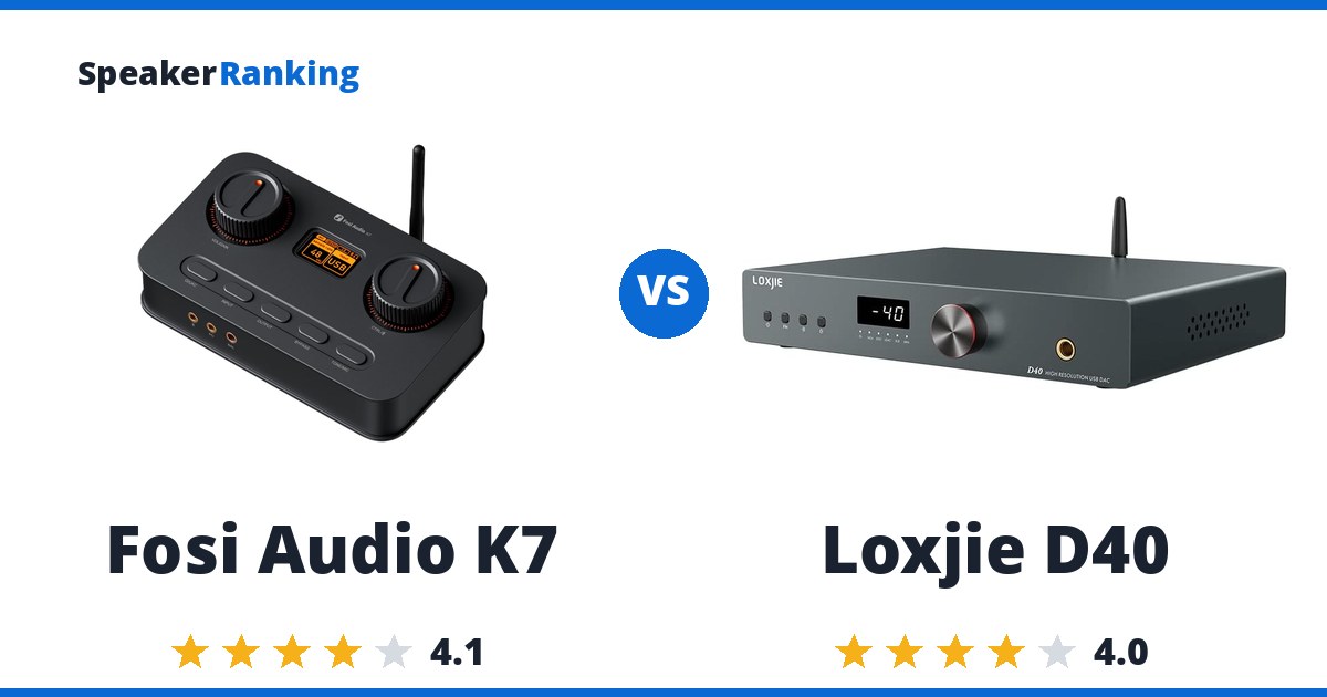 Fosi Audio K7 vs Loxjie D40