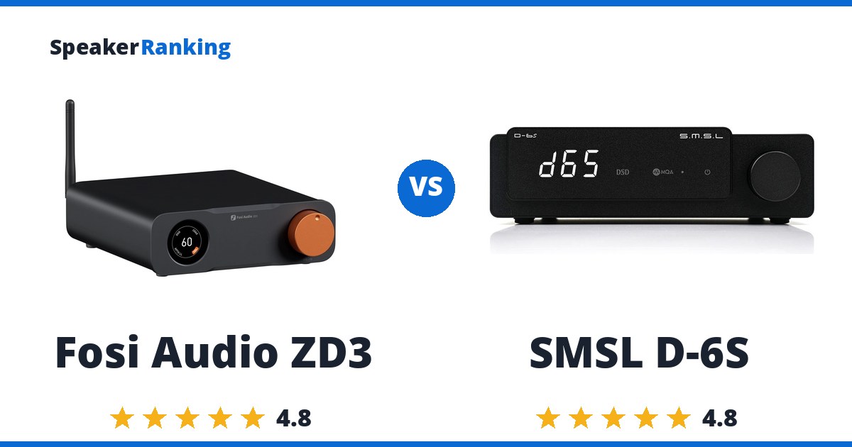 Fosi Audio ZD3 vs SMSL D-6S
