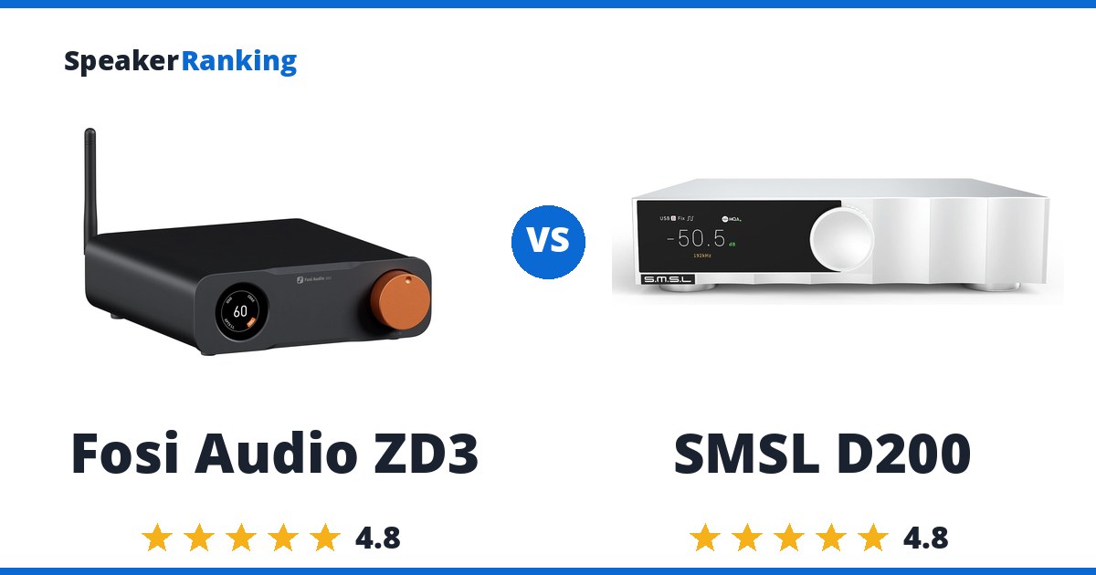 Fosi Audio ZD3 vs SMSL D200