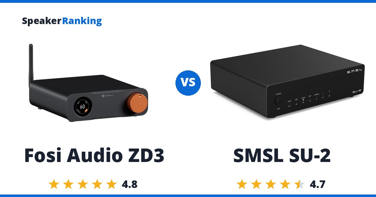 Fosi Audio ZD3 vs SMSL SU-2