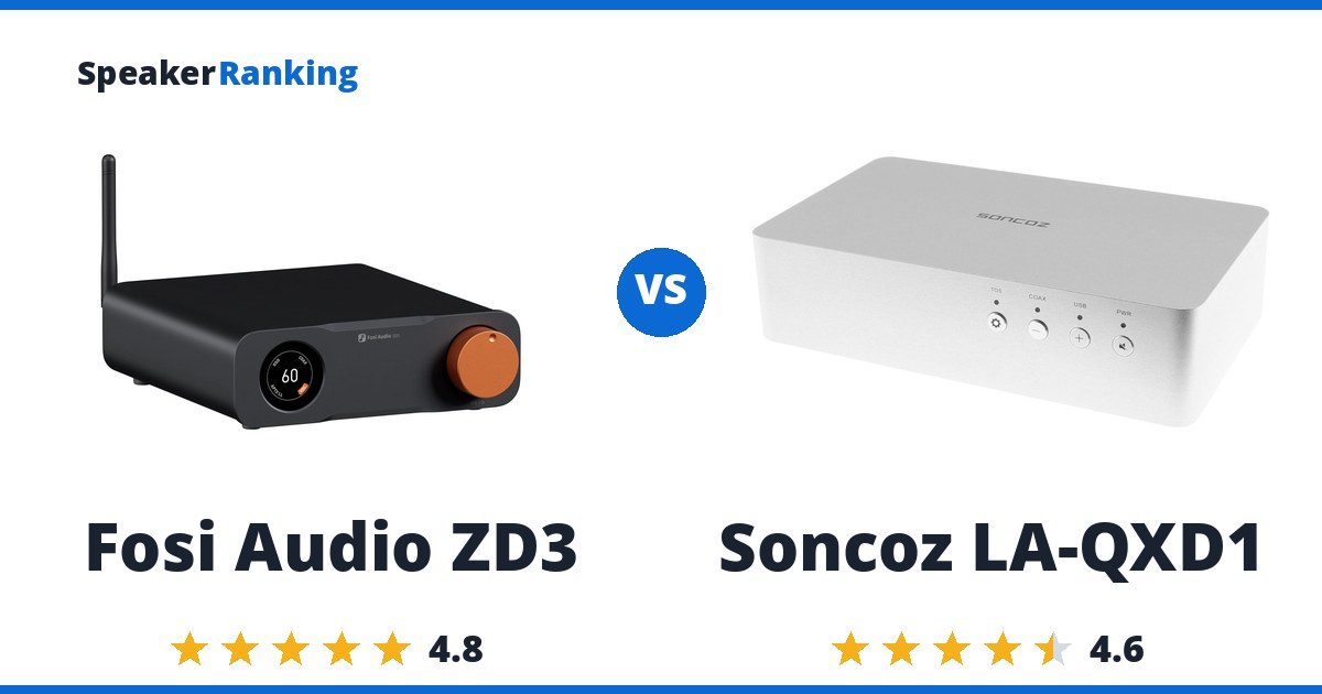 Fosi Audio ZD3 vs Soncoz LA-QXD1