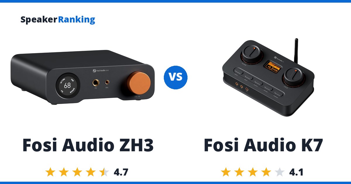 Fosi Audio ZH3 vs Fosi Audio K7