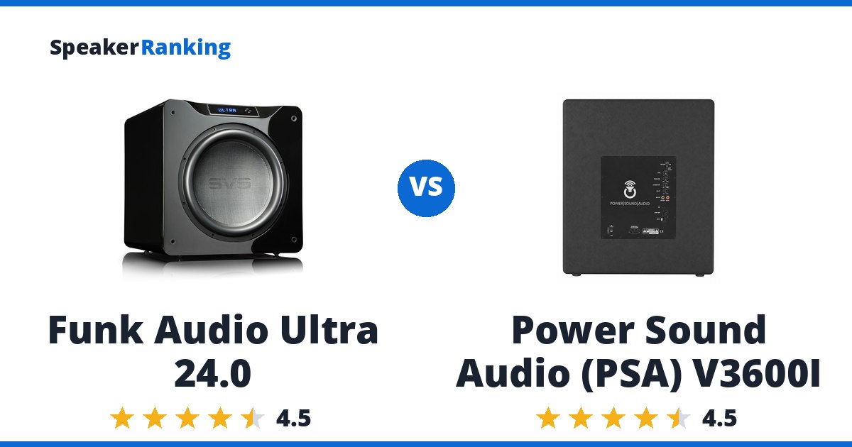 Funk Audio Ultra 24.0 vs Power Sound Audio (PSA) V3600I