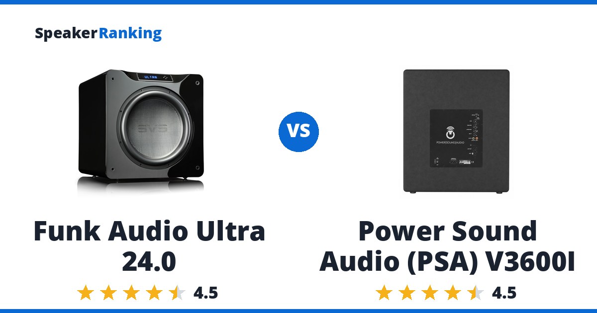 Funk Audio Ultra 24.0 vs Power Sound Audio (PSA) V3600I