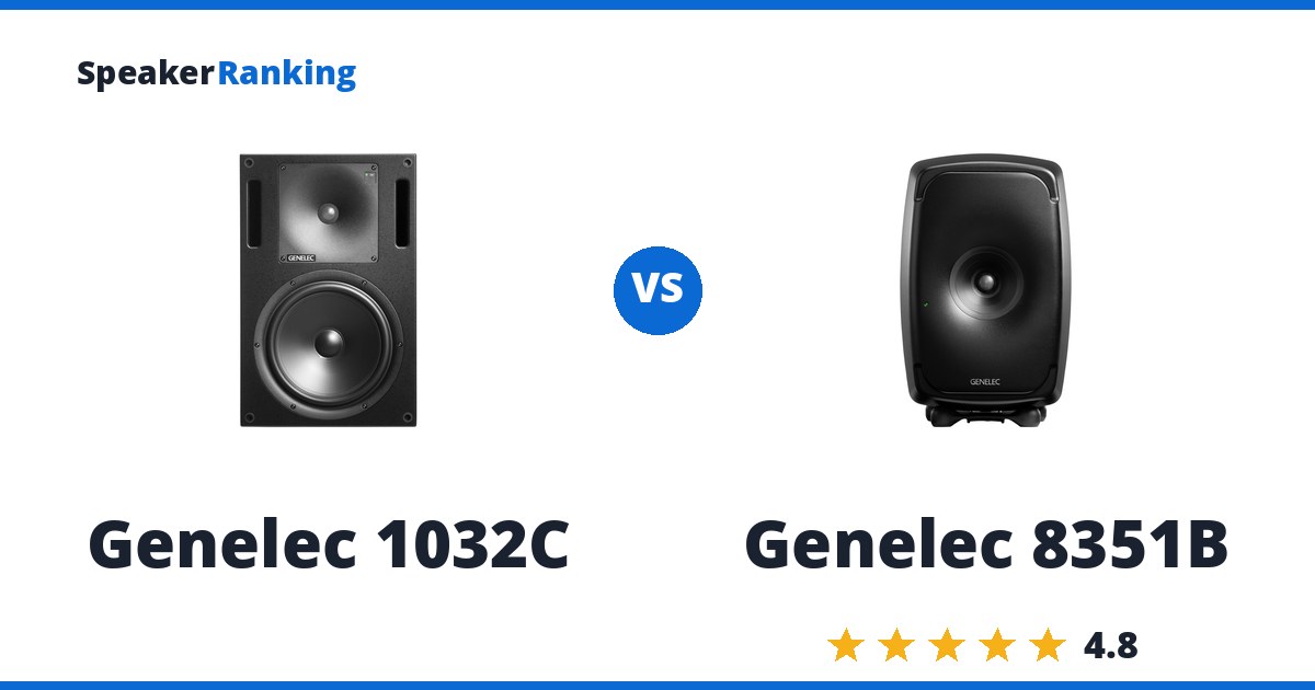 Genelec 1032C vs Genelec 8351B