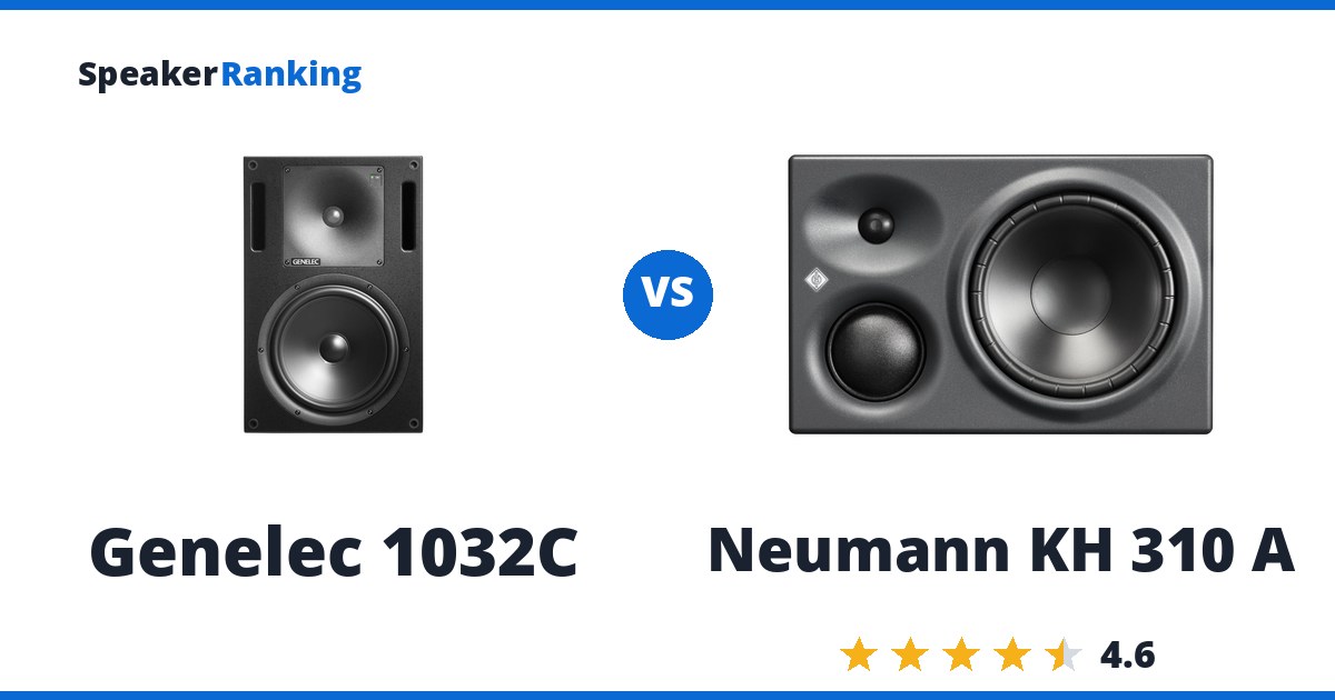 Genelec 1032C vs Neumann KH 310 A