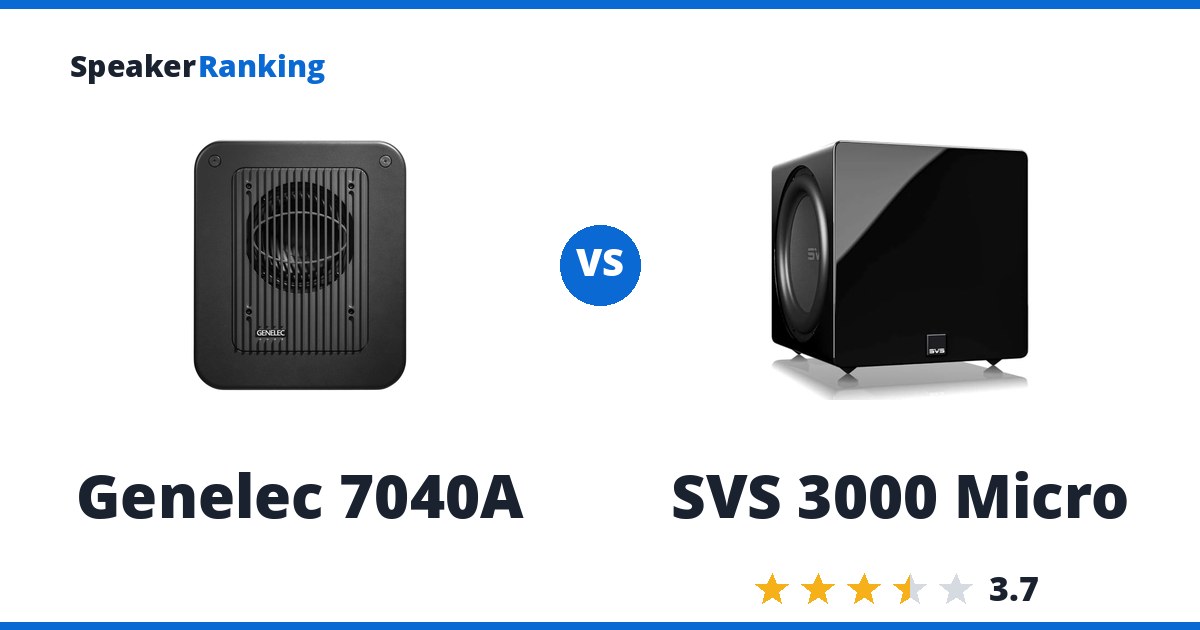 Genelec 7040A vs SVS 3000 Micro