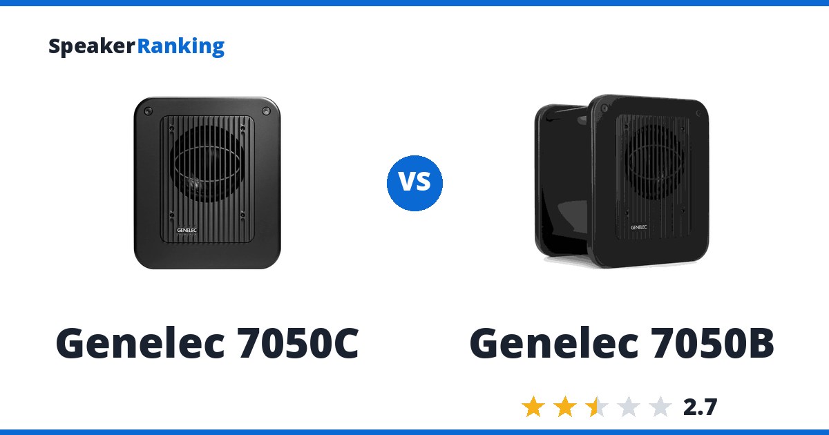 Genelec 7050C vs Genelec 7050B