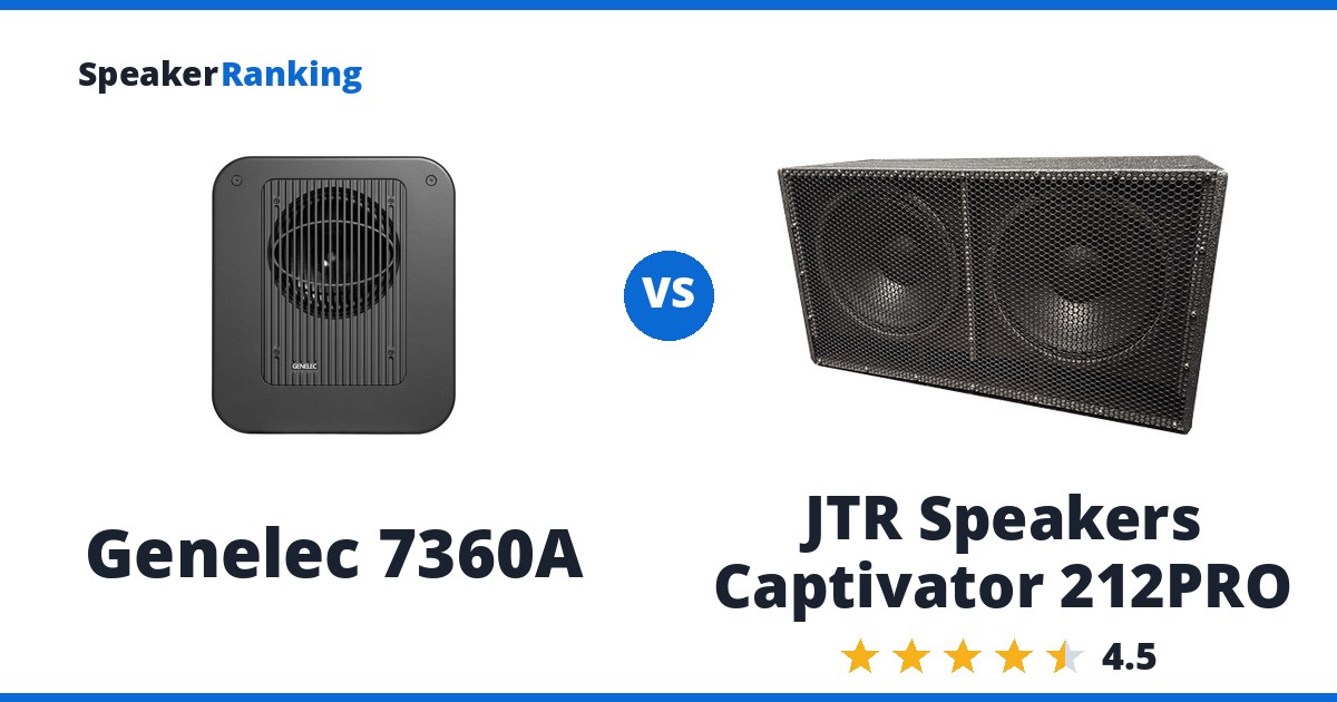 Genelec 7360A vs JTR Speakers Captivator 212PRO