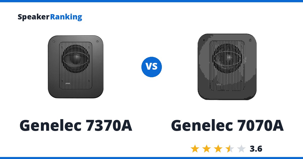 Genelec 7370A vs Genelec 7070A