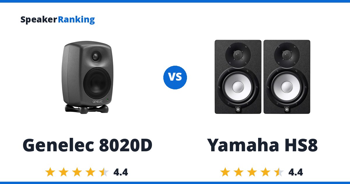 Genelec 8020D vs Yamaha HS8