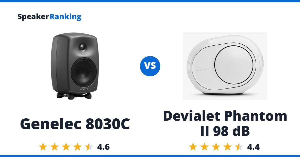 Genelec 8030C vs Devialet Phantom II 98 dB
