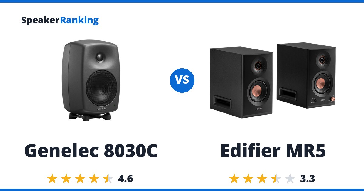 Genelec 8030C vs Edifier MR5