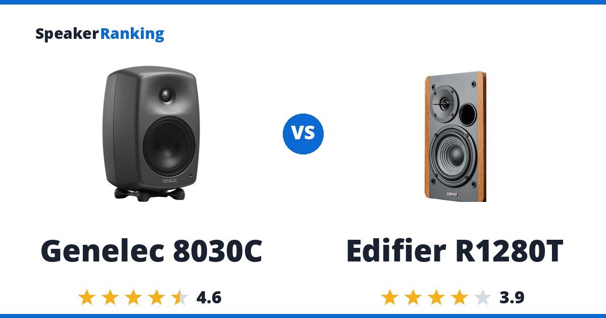 Genelec 8030C vs Edifier R1280T