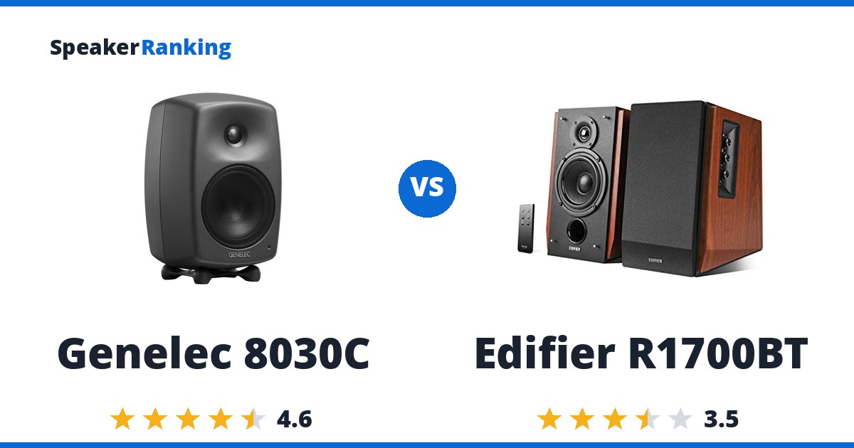 Genelec 8030C vs Edifier R1700BT