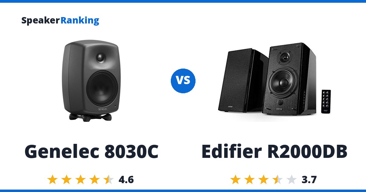 Genelec 8030C vs Edifier R2000DB