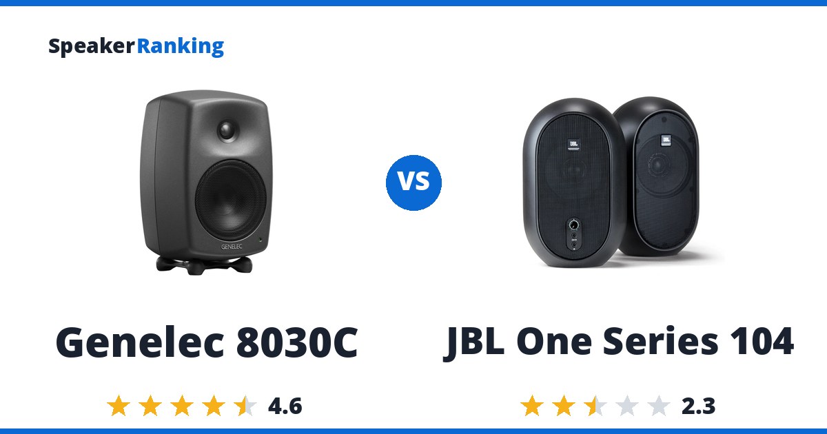 Genelec 8030C vs JBL One Series 104