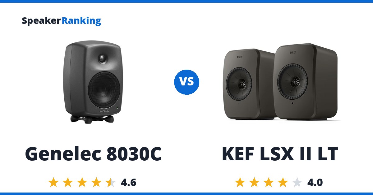 Genelec 8030C vs KEF LSX II LT