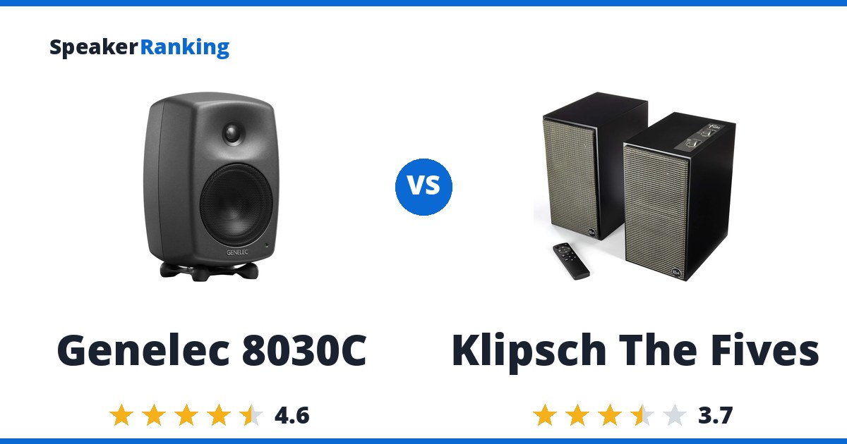 Genelec 8030C vs Klipsch The Fives