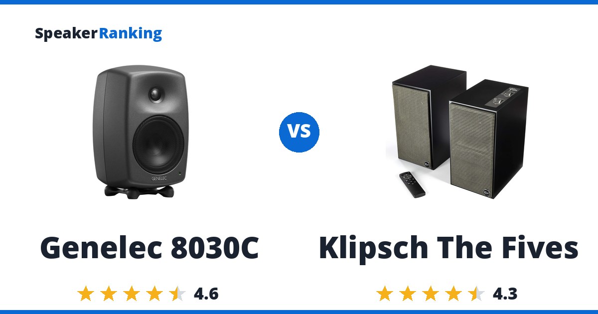 Genelec 8030C vs Klipsch The Fives