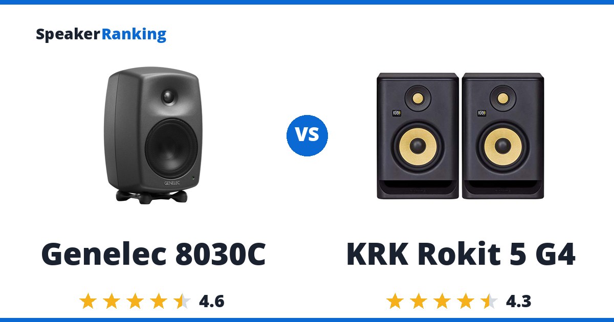 Genelec 8030C vs KRK Rokit 5 G4