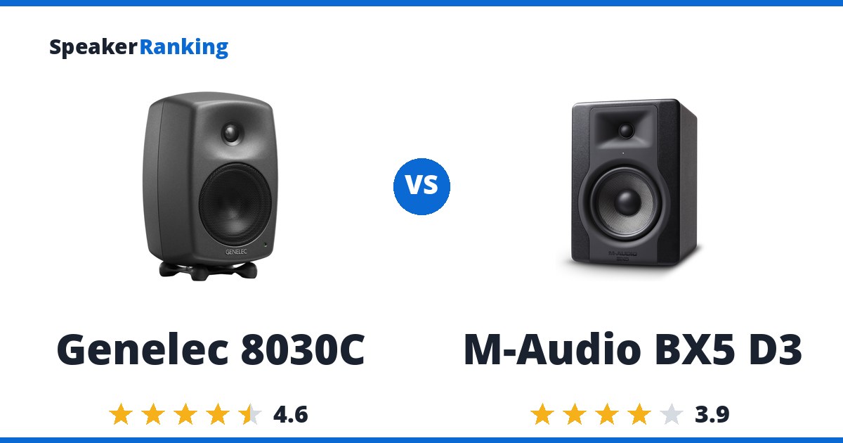 Genelec 8030C vs M-Audio BX5 D3
