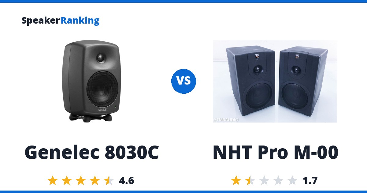 Genelec 8030C vs NHT Pro M-00