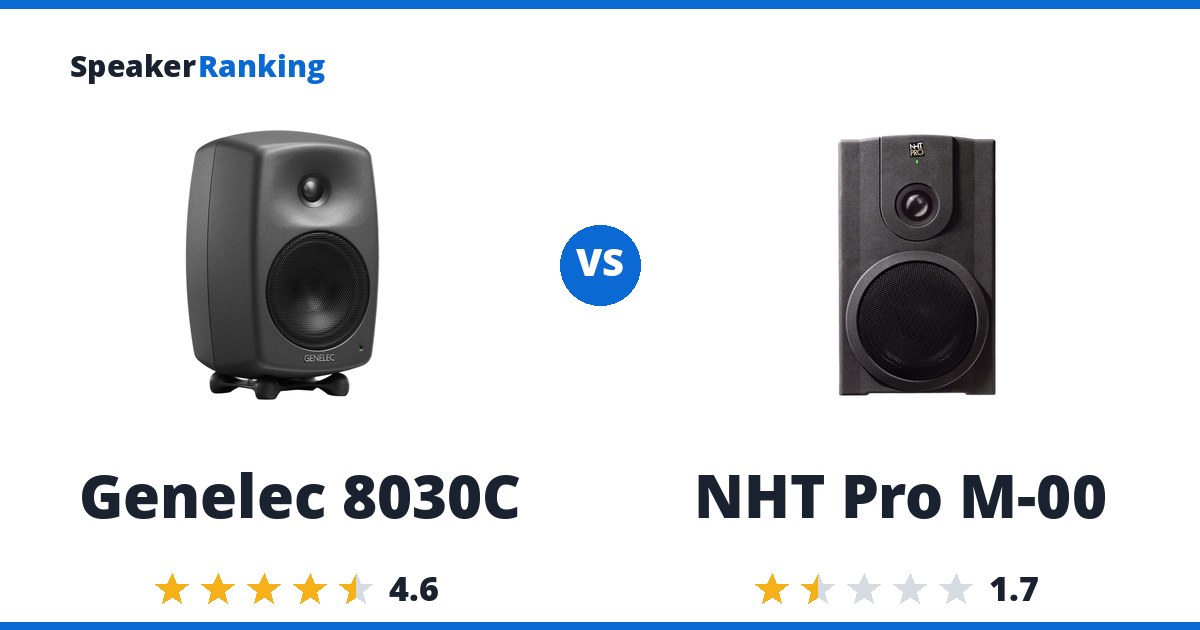 Genelec 8030C vs NHT Pro M-00