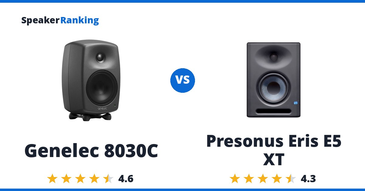 Genelec 8030C vs Presonus Eris E5 XT