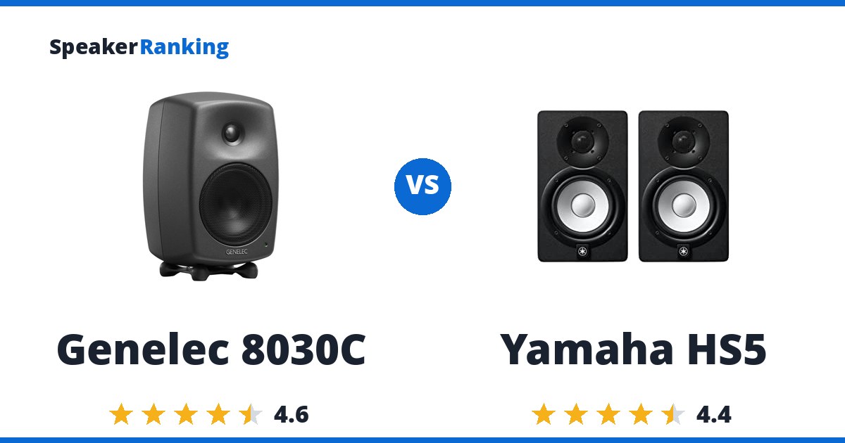 Genelec 8030C vs Yamaha HS5